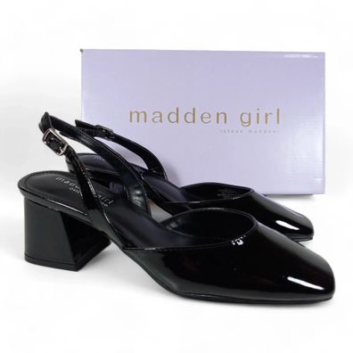 Madden Girl Novvaa Damen Pumps Schuhe Schwarz Lack Gr. 39 * NEU