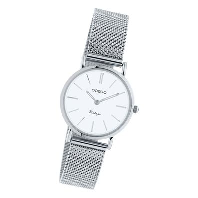 Oozoo Edelstahl Unisex Uhr C20230 Analog Quarzuhr Armband silber UOC20230