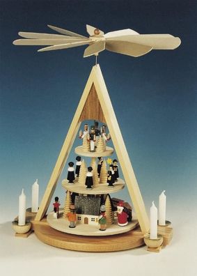 Tischpyramide Pyramide Erzgebirgische Weihnacht Höhe 43 cm NEU Tischdekoration
