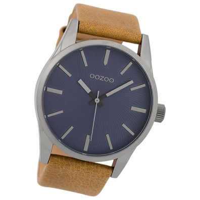 Oozoo Herren Armbanduhr Timepieces Analog Leder braun UOC9625A
