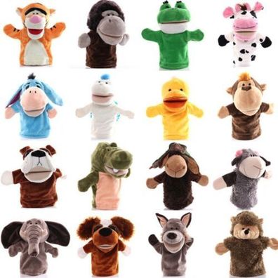 Animal Wildlife Hand Puppet Super Soft Plush Cartoon Puppets Kid Children Toy DE