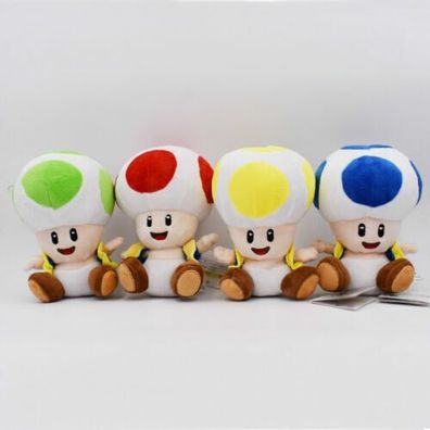 17cm New Super Mario Bros Mushroom Plush Toy Soft Stuffed Doll Kid Birthday Gift