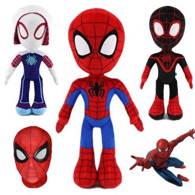 Spidey And His Amazing Friends Gwen Spin Miles Morales Plush Doll Toys Kids Gift