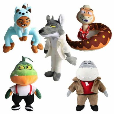 Movies The Bad Guys Plush Toys Mr Wolf Snake Soft Stufed Animal Doll Kids Gifts