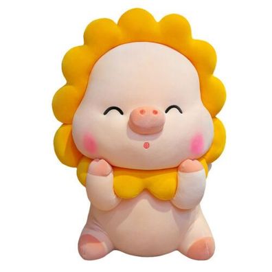 Sonnenblume Kuscheltier Schwein Sonnenschwein Puppe subes Pluschtier Spielzeug