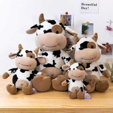Kuh Vieh Pluschtier Plüsch Stofftier Spielzeug Kinder Geschenk niedliche Bauer
