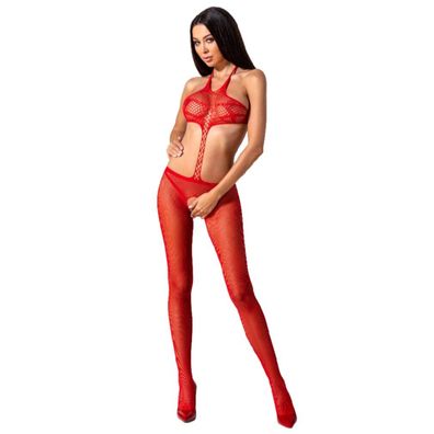 Passion WOMAN BS080 Bodystocking - RED ONE SIZE