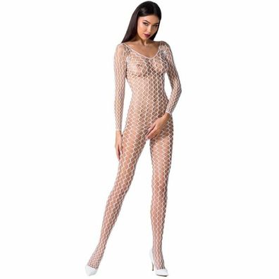 Passion WOMAN BS068 Bodystocking - WHITE ONE SIZE