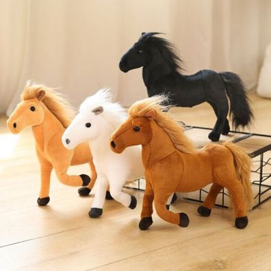 Ponypferd weiches Pluschtier Teddy Stofftier Baby Kinder Kinder Spielzeug
