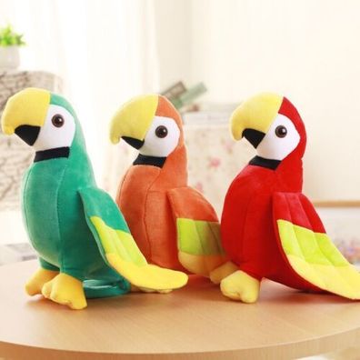 Papagei Vogel Pluschtier Kuscheltier Spielzeug Kinder Gesche