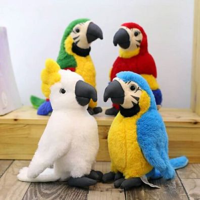 25 cm Papagei Aras Vogel Pluschtier Kuscheltier Stofftier Kinder Spielzeug