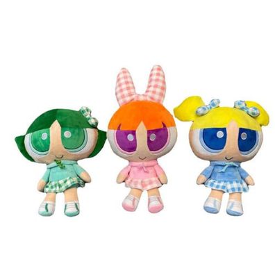 The Powerpuff Plush Toy Soft Stuffed Doll Anime Cartoon Bubbles Kids Toy Gift DE