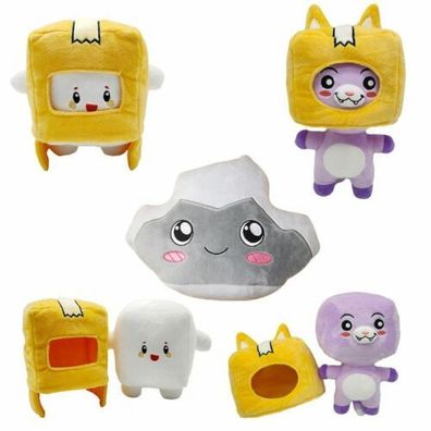 Lankybox BOXY / FOXY / ROCKY Plush Soft Stuffed Toy Kid Plushie Doll Soft Toy DE