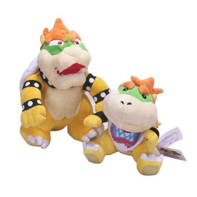 Super Mario Standing Baby Bowser Koopa Plush Stuffed Doll Action Figure Toy Gift
