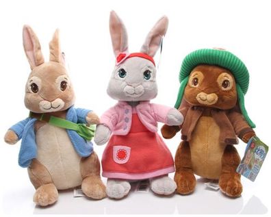 Toy Peter Rabbit Lilly Bobtail Benjamin Bunny Stuffed Plush 30cm Soft Toy Gift