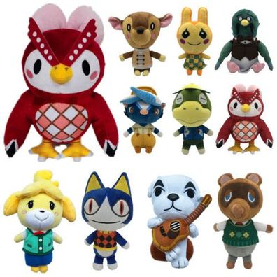Animal Crossing Tom Nook Kk Plush Toy Raccoon Soft Stuffed Doll Anime Kid Gift