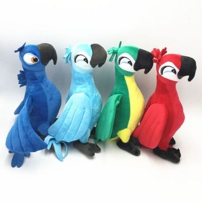 NEW Rio Movie Plush Parrot Bird Macaw Stuffed Animal TEDDYS Doll Kid Gift Toy DE