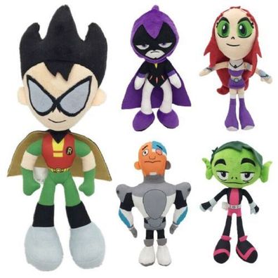 Teen Titans Go Robin Robin Cyborg Beast Raven Starfire Plüsch spielzeug Plüschtiere