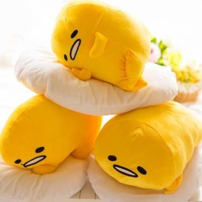 Cute Lying Gudetama Lazy Egg Motchiri 15" Plush Toy Stuffed Pillow Cushion New