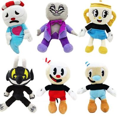 Cuphead Mugman Ghost Chalice King Dice Plush Toys Soft Stuffed Animal Kids Gifts