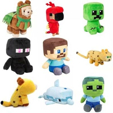 Minecraft Axolotl Plush Kids Gift Creeper Stuffed Animal Soft Plushies XMAS Toys