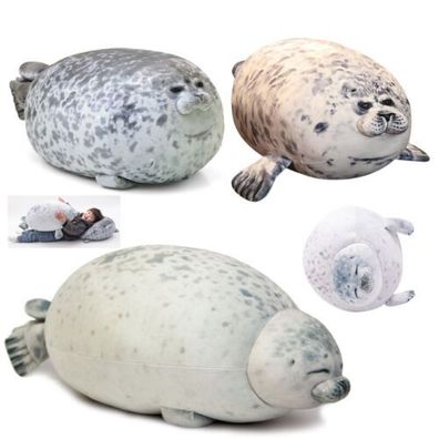 Seal Ocean Plush Toy Sea Lion Stuffed Cute Animal Chubby Blob Doll Kids Pillow