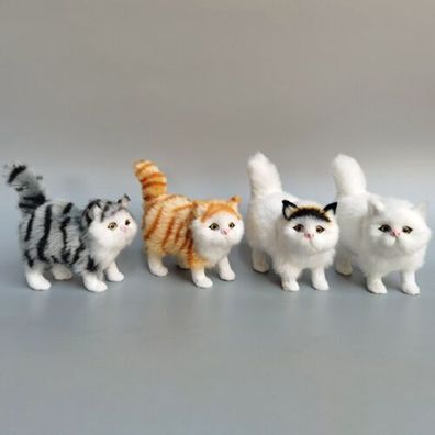 Meowth weiche Simulation Stofftier Katzen Spielzeug Kawaii Pluschtier Katzenpuppen
