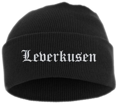 Leverkusen Umschlagmütze - Altdeutsch - Bestickt - Mütze mit breitem ...