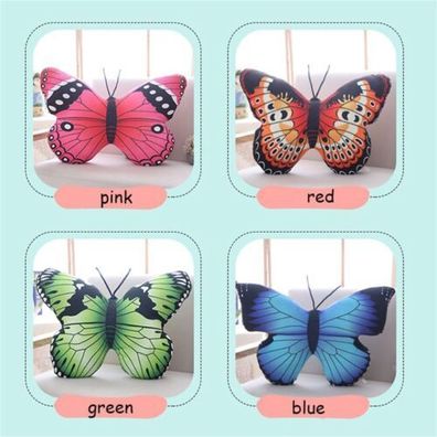 Kissen Kuscheltier Insekt Pluschkissen Schmetterling Pluschtier Spielzeug