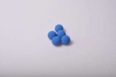 Minigolfbälle 5 blaue genoppte Standard Anlagenbälle
