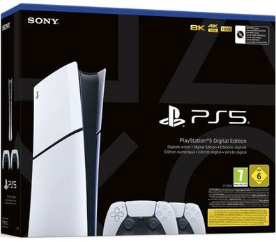 Sony PS5 Konsole SLIM Digital + 2. Controller - 9581574 - (S...