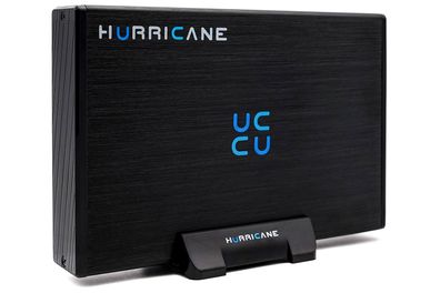 Hurricane GD35612 10TB Aluminium Externe Festplatte, 3.5 Zoll HDD USB 3.0, Desktop