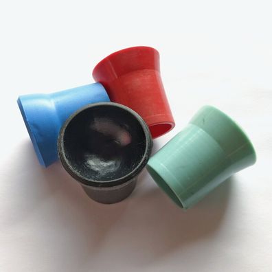 Ballaufheber Sauger für Minigolfbälle 4 Stück, schwarz, rot, blau & grün