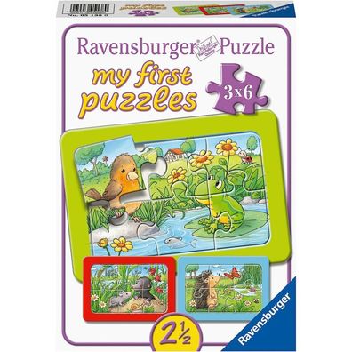 Ravensburger Mein erstes Puzzle Tiere aus dem Garten 3x6 Teile
