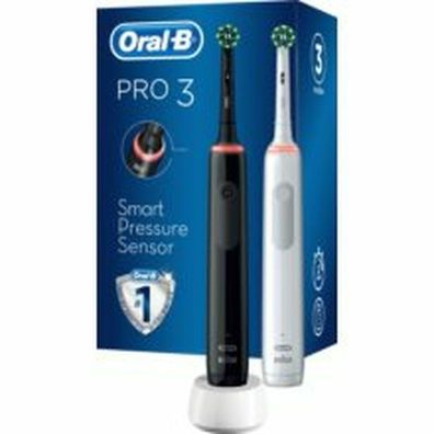 Oral B Pro3 3900 Elektrische Zahnbürste weiß/ schwarz