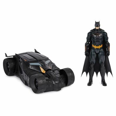 Batman Batmobil (mit Verdeck zum Öffnen und 30 cm Batman-Actionfigur)