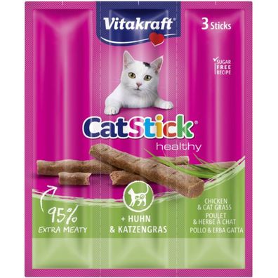 Vitakraft Cat Stick Mini - Huhn & Katzengras