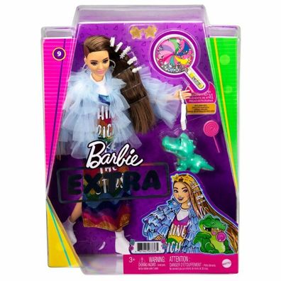 Barbie Gyj78 - Extra Doll In Rainbow Dress, Age 3