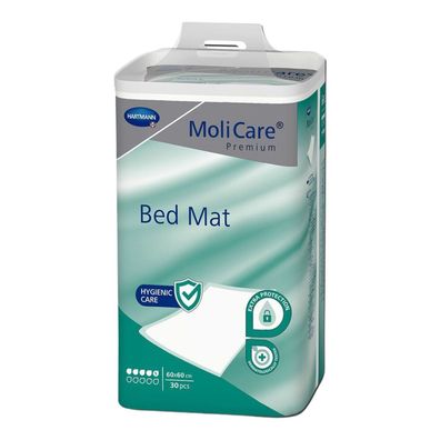 MoliCare® Premium Bed Mat Bettschutzunterlage 5 Tropfen 60 x 60 c| Packung (30 Stück)