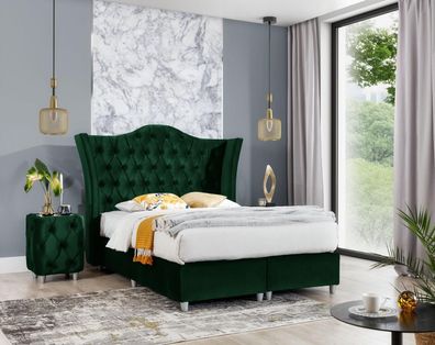 Schlafzimmer Bett Nachttische Komplett Set Design Einrichtung Luxus Möbel