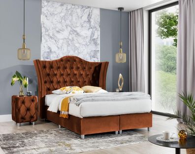 Luxus Garnitur Schlafzimmer Doppel Bett Modern Set 3tlg Neu Nachttische