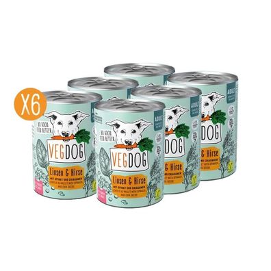 VegDog Adult No 1, 6 x 400g