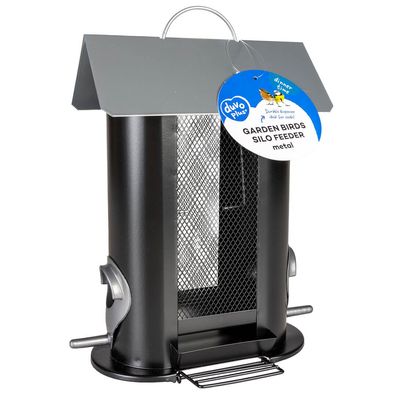 Duvo+ Futterspender Metall oval Draht für Nüsse 21 x 13,5 x 24 cm