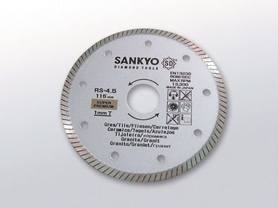 Diascheibe Sankyo 115 - 1 mm ganz dünn für Feinsteinzeug
