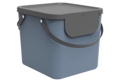 ROTHO Abfallbehälter Albula 40 Liter 39,8x35,8x33,9cm horizon blue