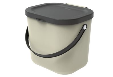 ROTHO Abfallbehälter Albula 6 Liter 23,5x20x20,8cm cappuccino