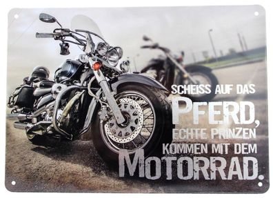 Motorrad Schild lustiges Deko Blechschild Chopper Geschenk Biker Geburtstag