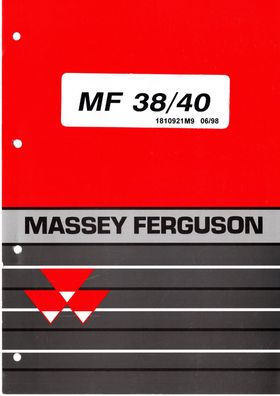 Ersatzteilliste Massey Ferguson MF 38/40 Mähdrescher Deutsch