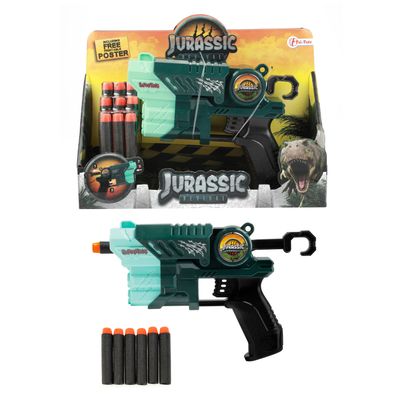 Toi-Toys - WORLD OF Dinosaurs - Dino-Pistole mit 9 Schaumstoffpfeilen Spielzeug
