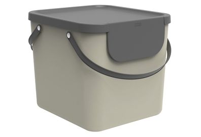 ROTHO Abfallbehälter Albula 40 Liter 39,8x35,8x33,9cm cappuccino